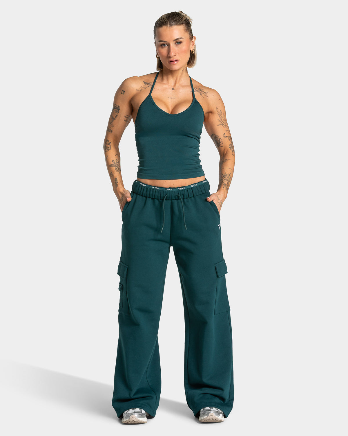 Lift Wide Leg Cargo Joggers ‘Teal’