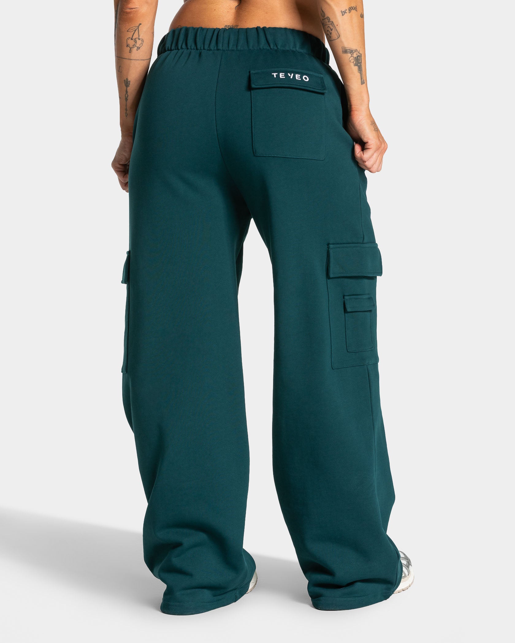Lift Wide Leg Cargo Joggers 'Teal'