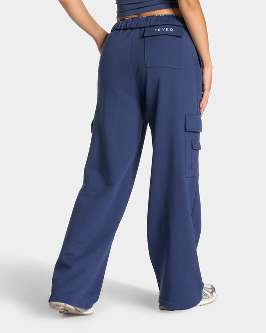 Lift Wide Leg Cargo Joggers ‘Indigo’
