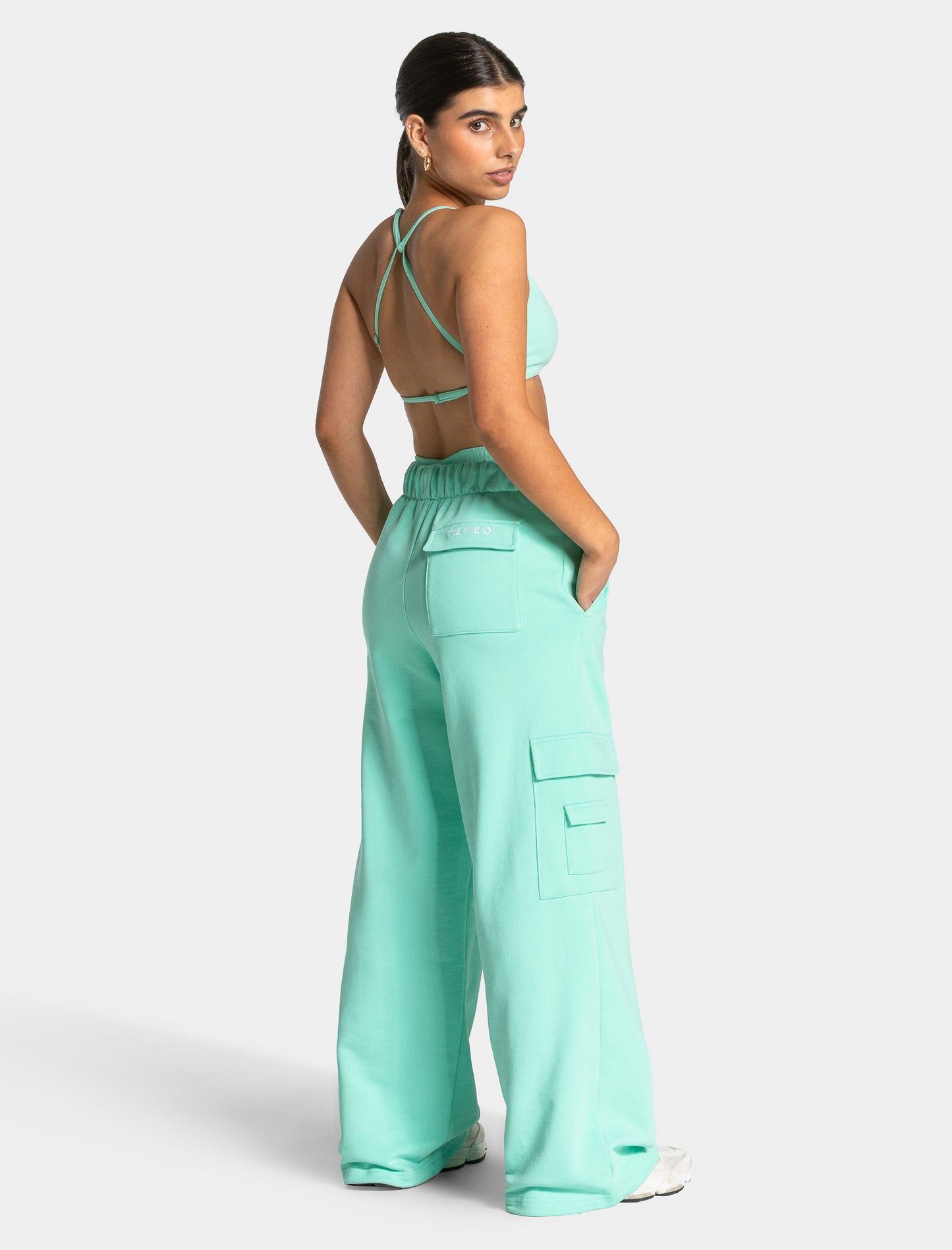 Lift Wide Leg Cargo Joggers ‘Mint’