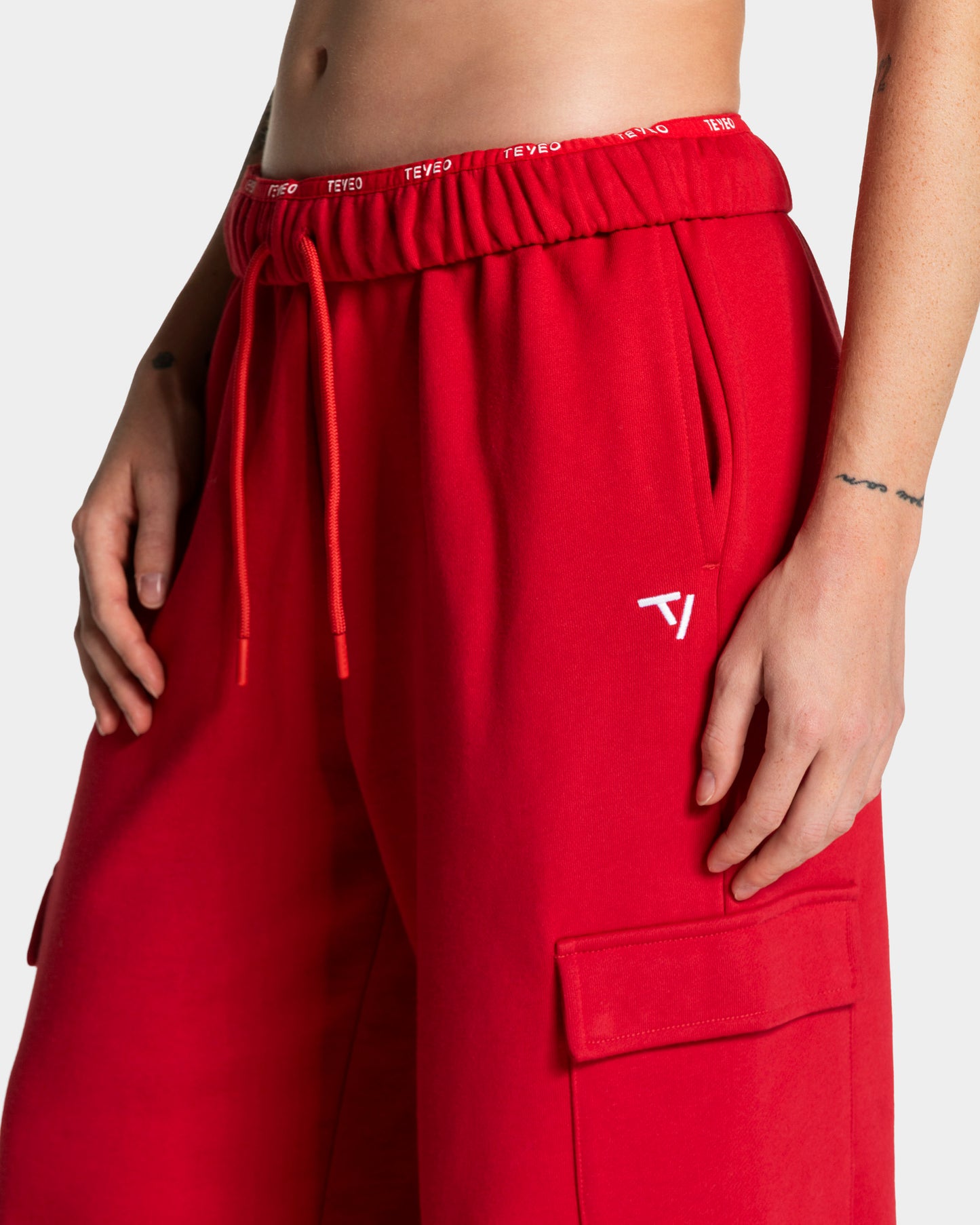 Jogger Cargo Lift Wide Leg “Chili"