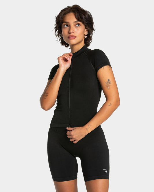 Lift Zip Shortsleeve ‘Black’