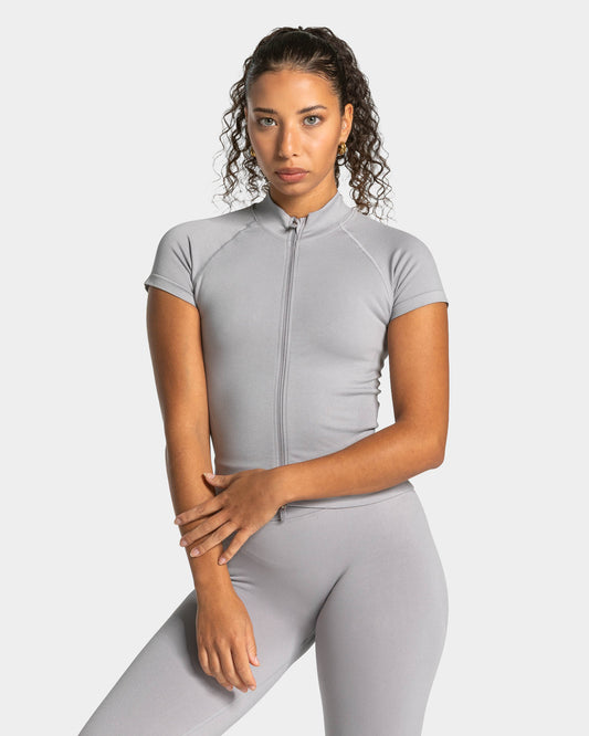 Lift Zip Shortsleeve ‘Light Grey’