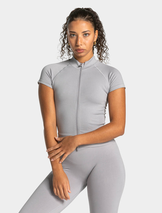 Lift Zip Shortsleeve ‘Light Grey’