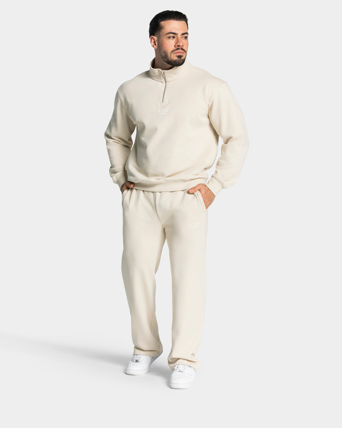 Lifting Journey Half Zip Sweater ‘Cream’