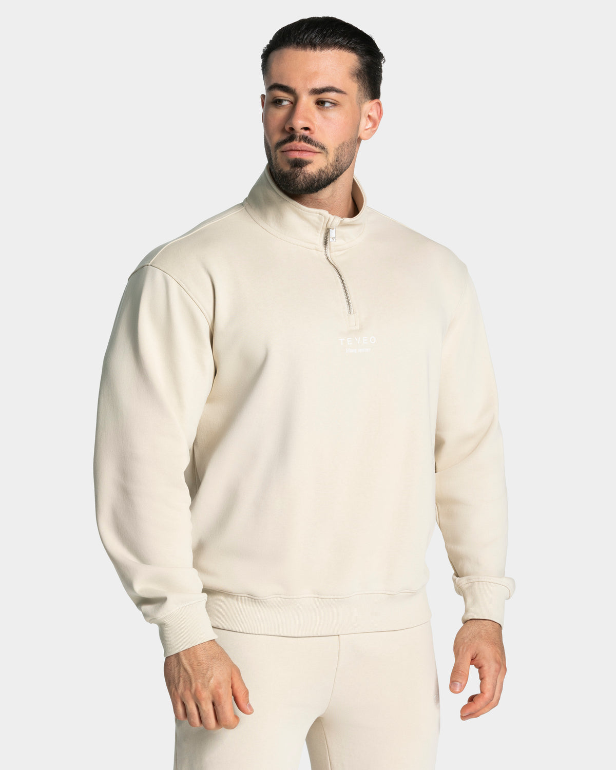 Lifting Journey Half Zip Sweater ‘Cream’