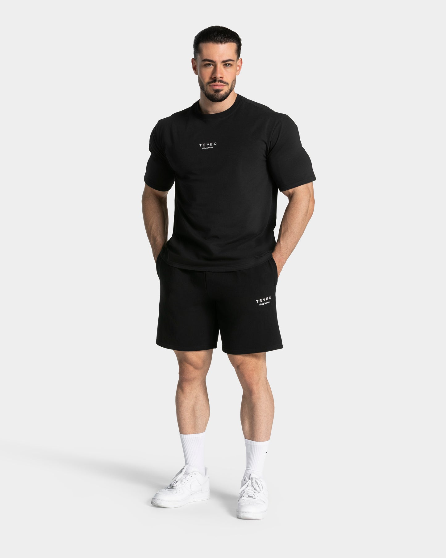 T-shirt oversize Lifting Club « noir »