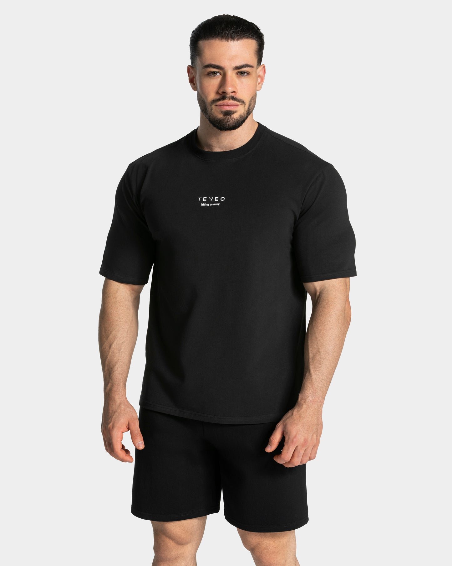 T-shirt oversize Lifting Club « noir »