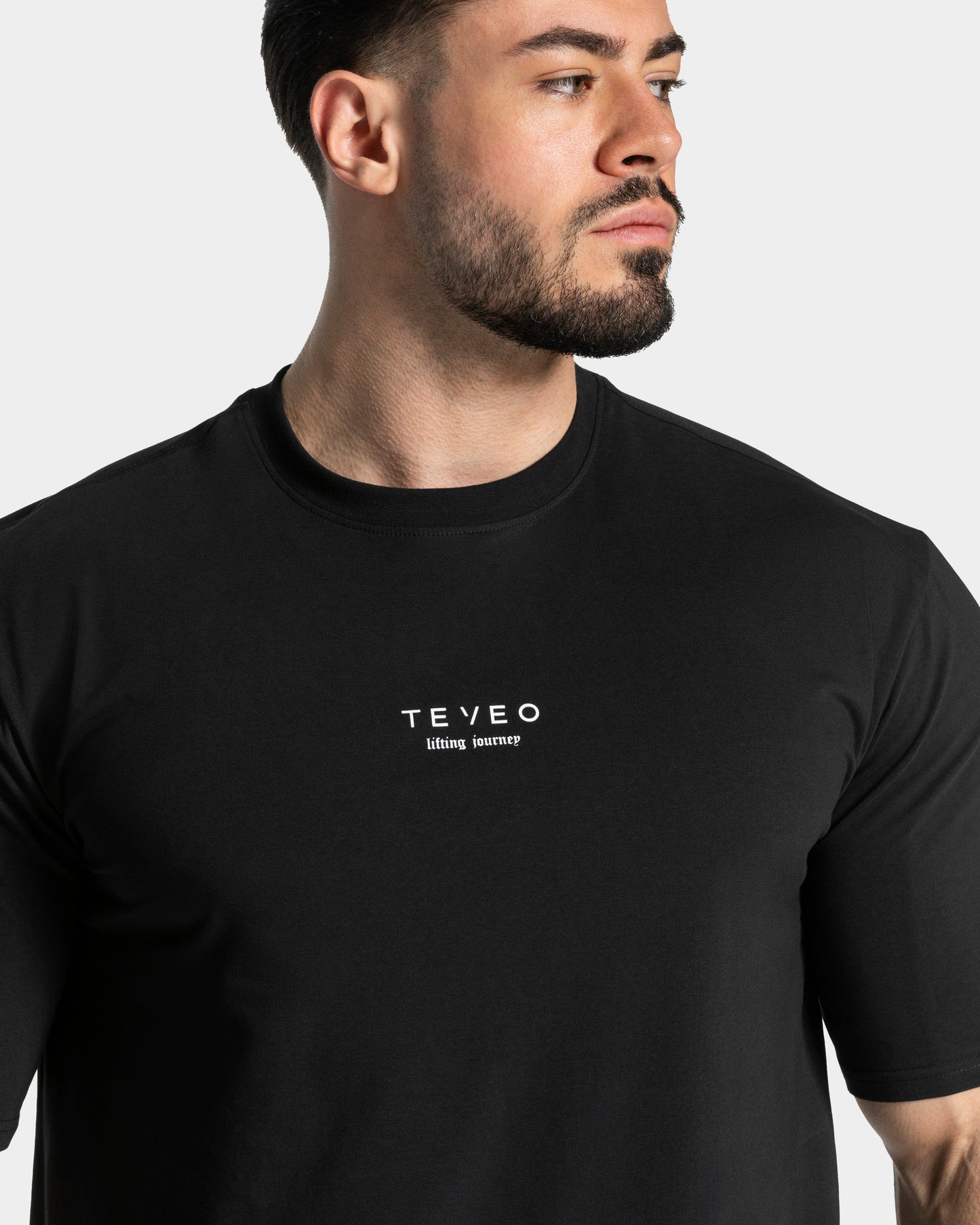 T-shirt oversize Lifting Club « noir »