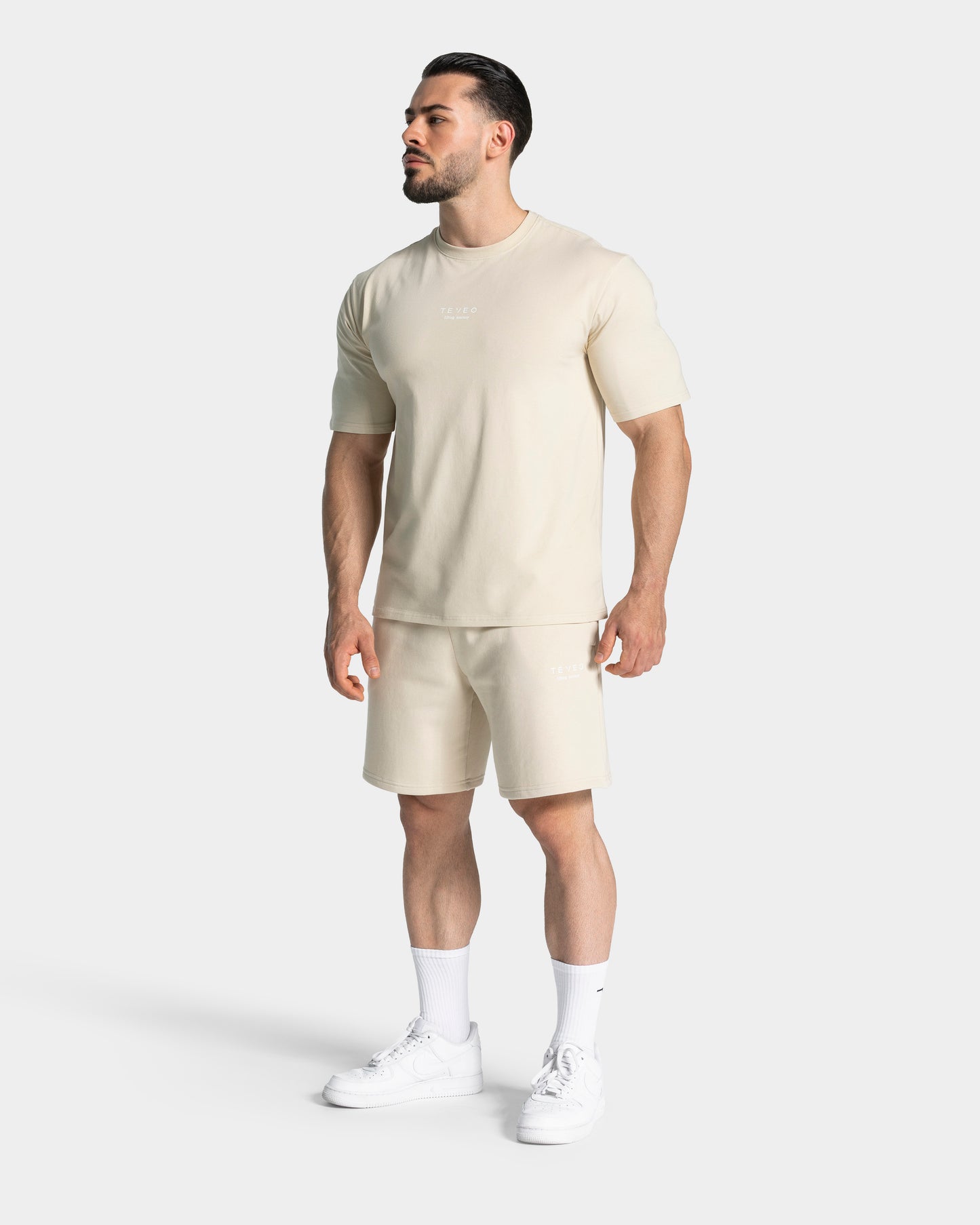 T-shirt oversize Lifting Club « Cream »