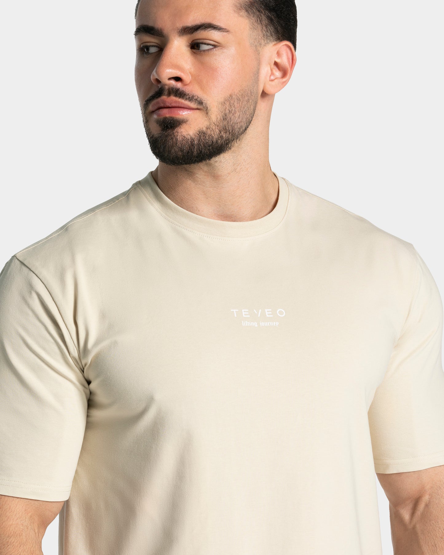 T-shirt oversize Lifting Club « Cream »