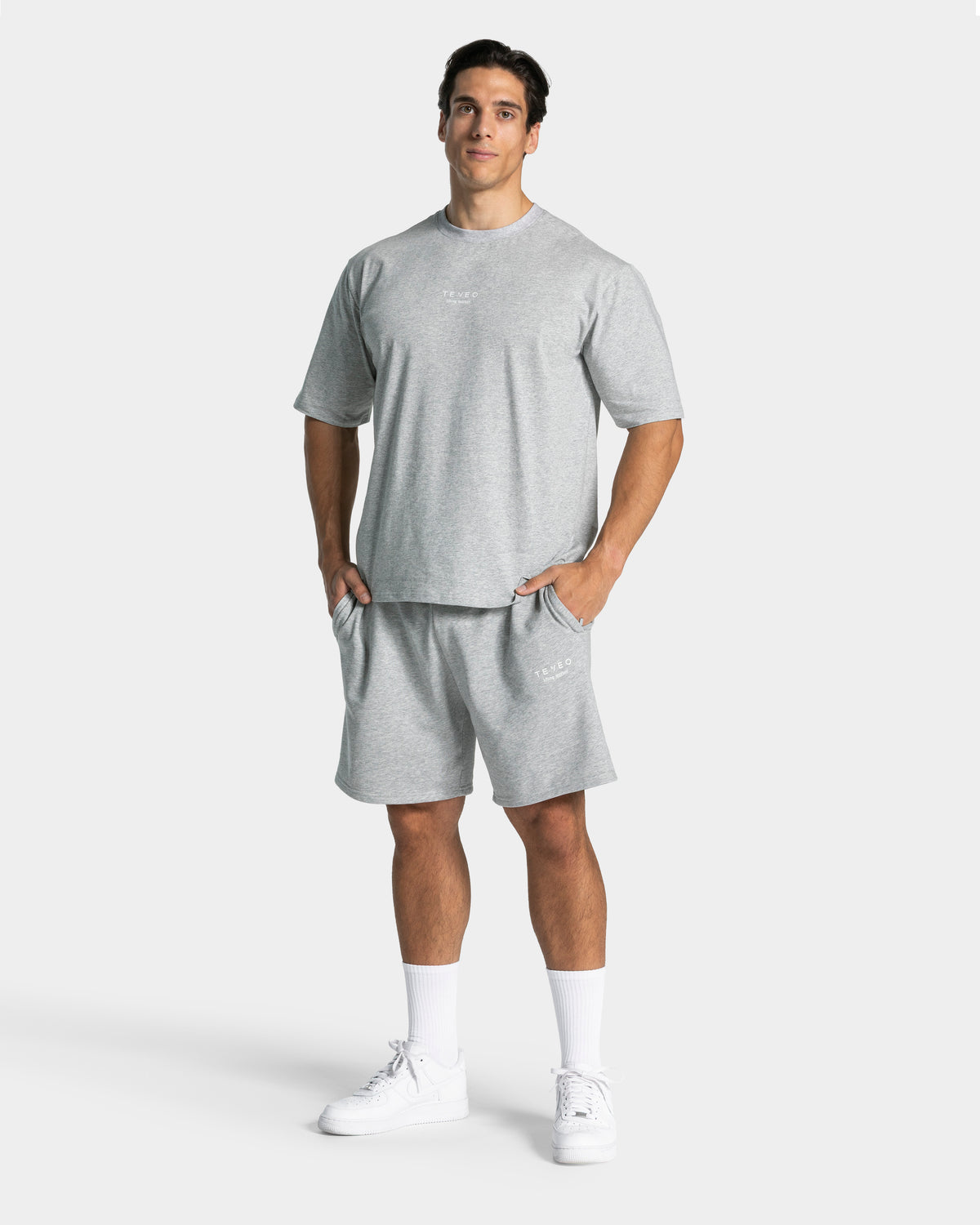 T-shirt oversize Lifting Journey « gris clair chiné »