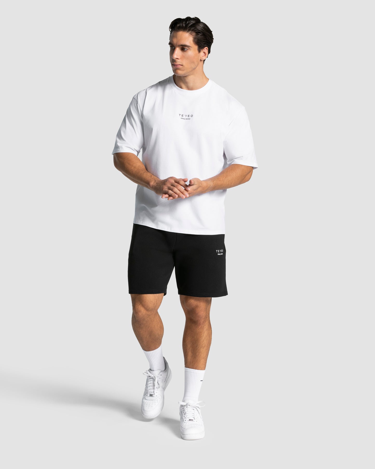 T-shirt oversize Lifting Club « blanc »