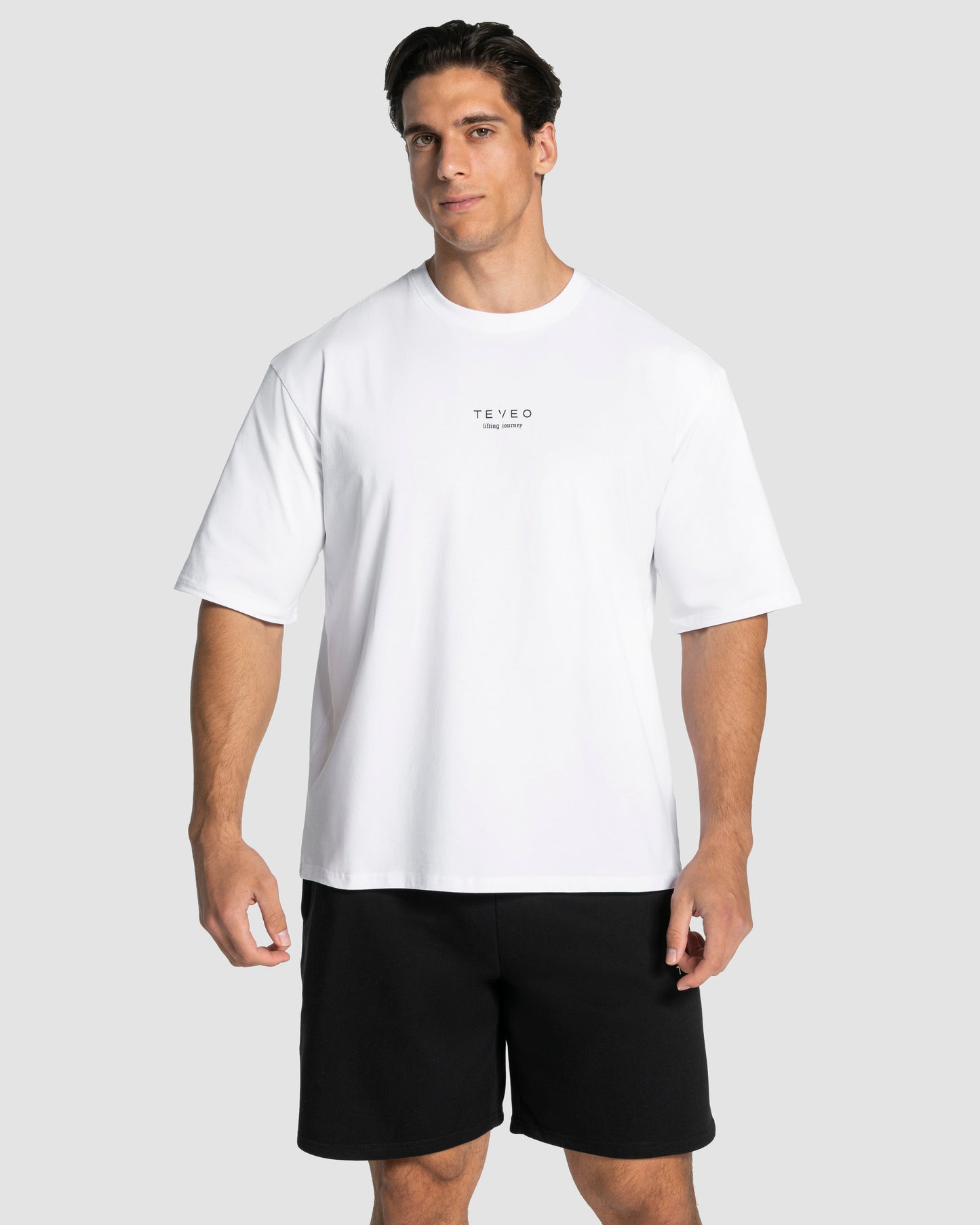 T-shirt oversize Lifting Club « blanc »