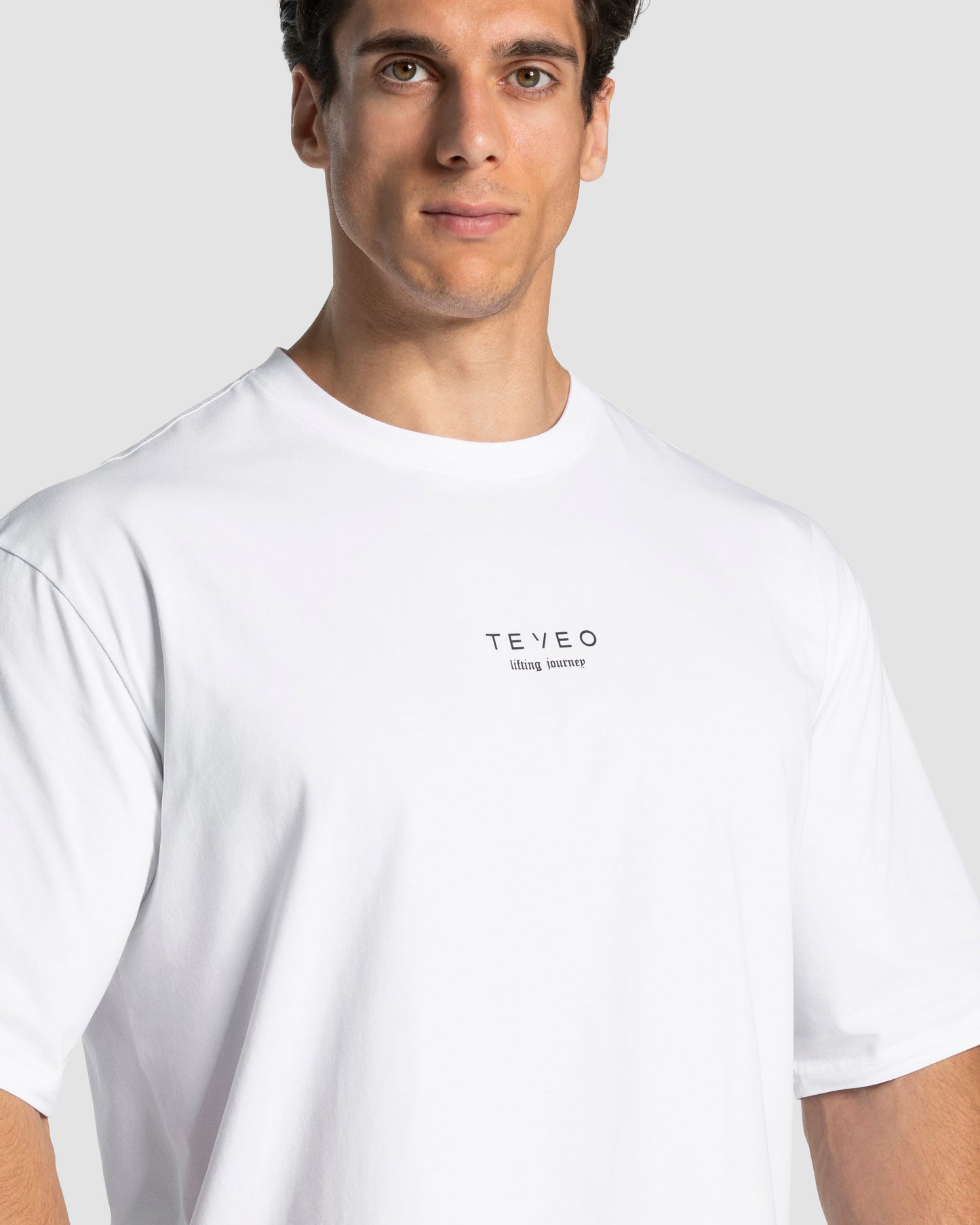 T-shirt oversize Lifting Club « blanc »