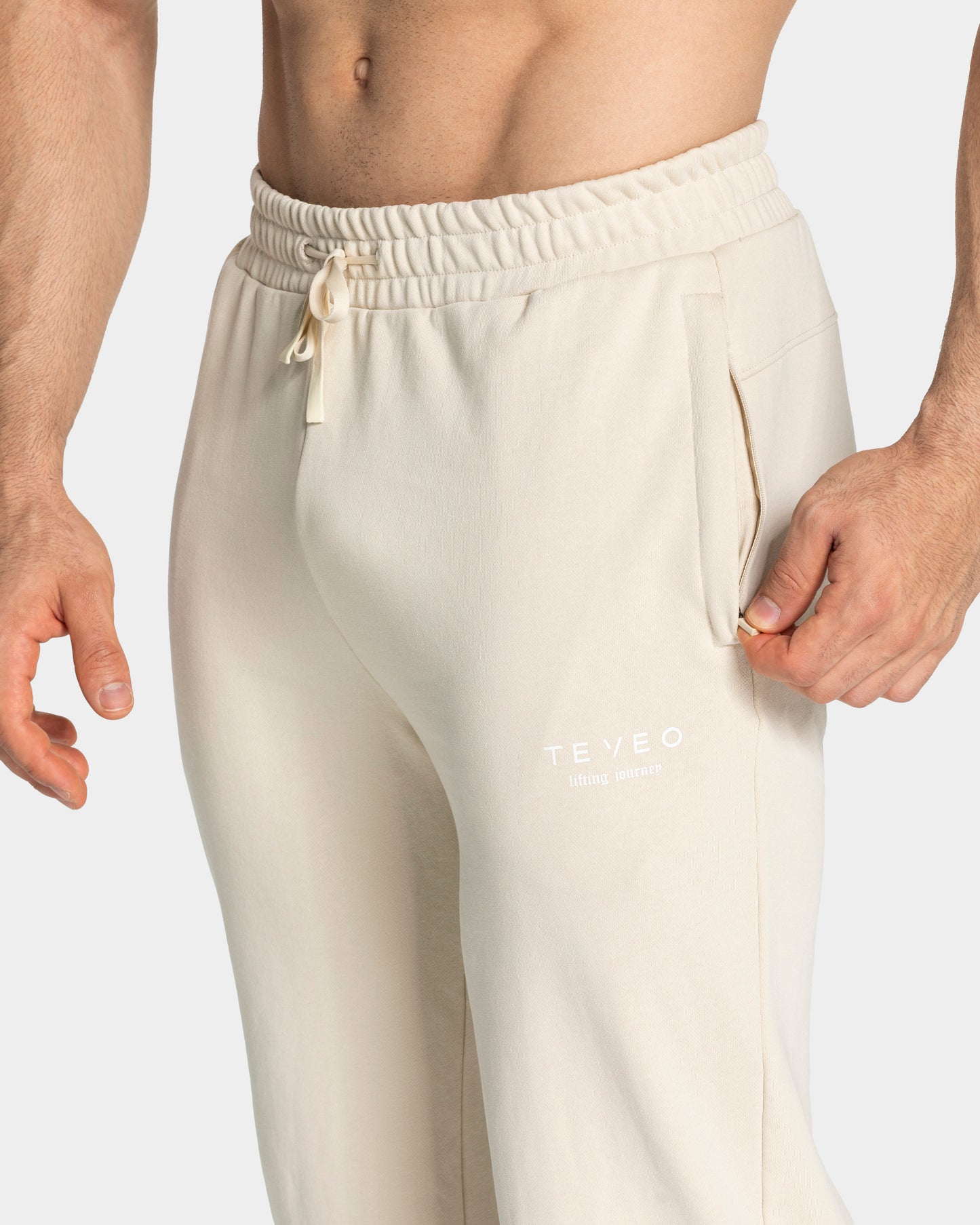 Lifting Journey Straight Leg Joggers ‘Cream’