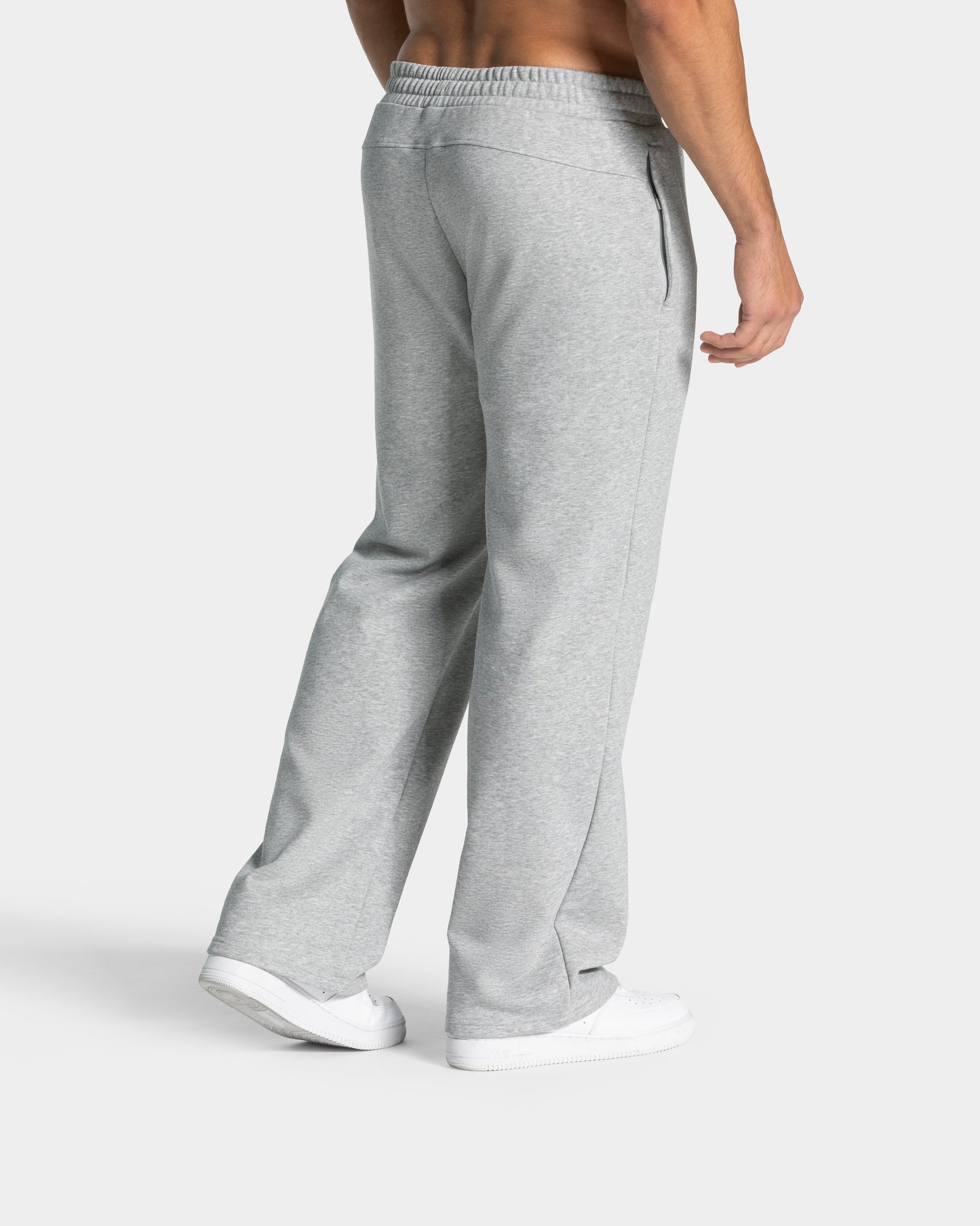 Lifting Journey Straight Leg Joggers ‘Light Grey Marl’