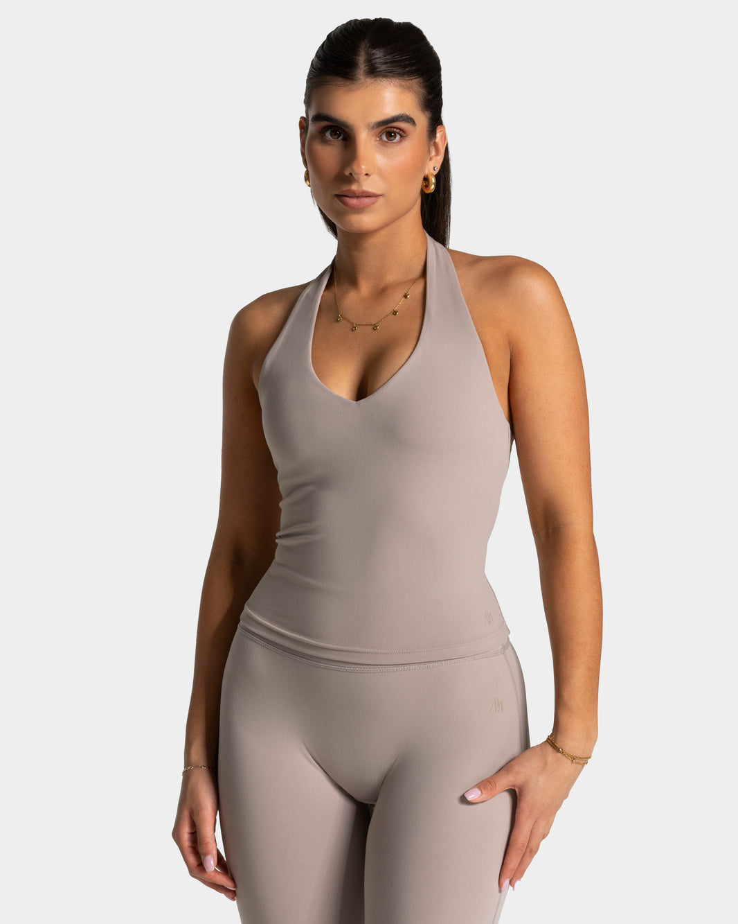Luxmotion Halterneck Top ‘Stone’
