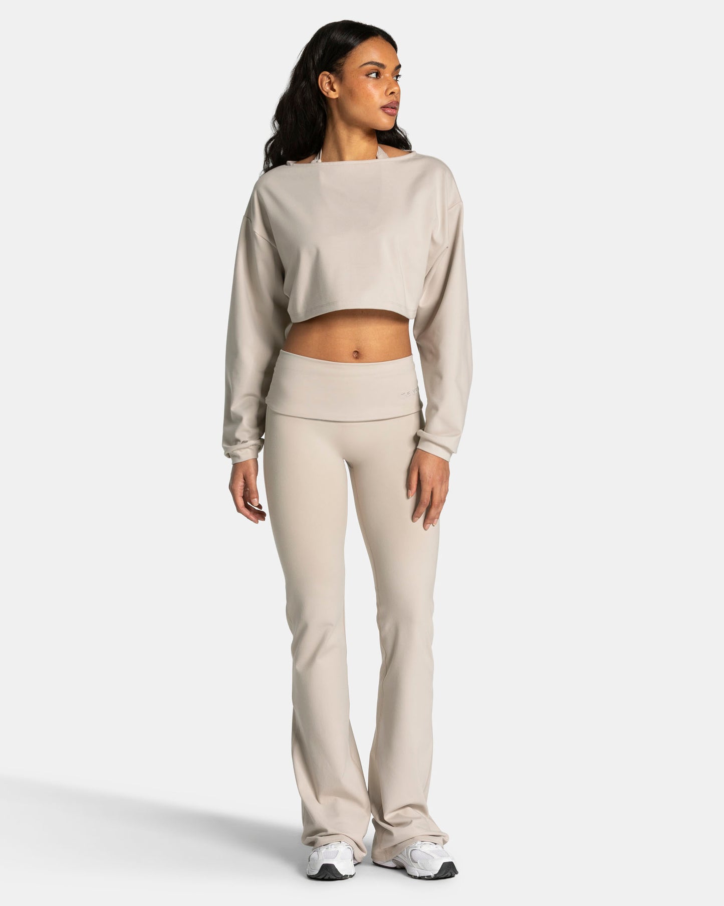 Maglia a manica lunga Mellow Cropped “Cream"