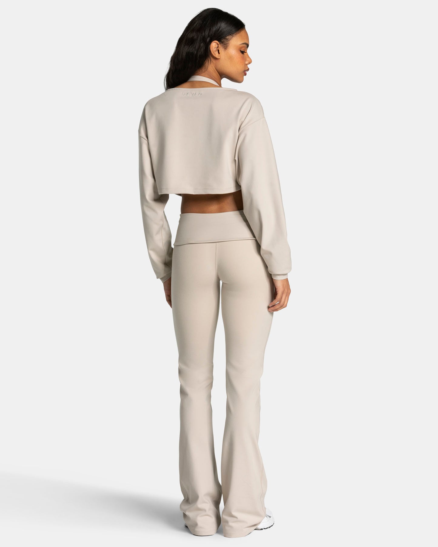 Maglia a manica lunga Mellow Cropped “Cream"