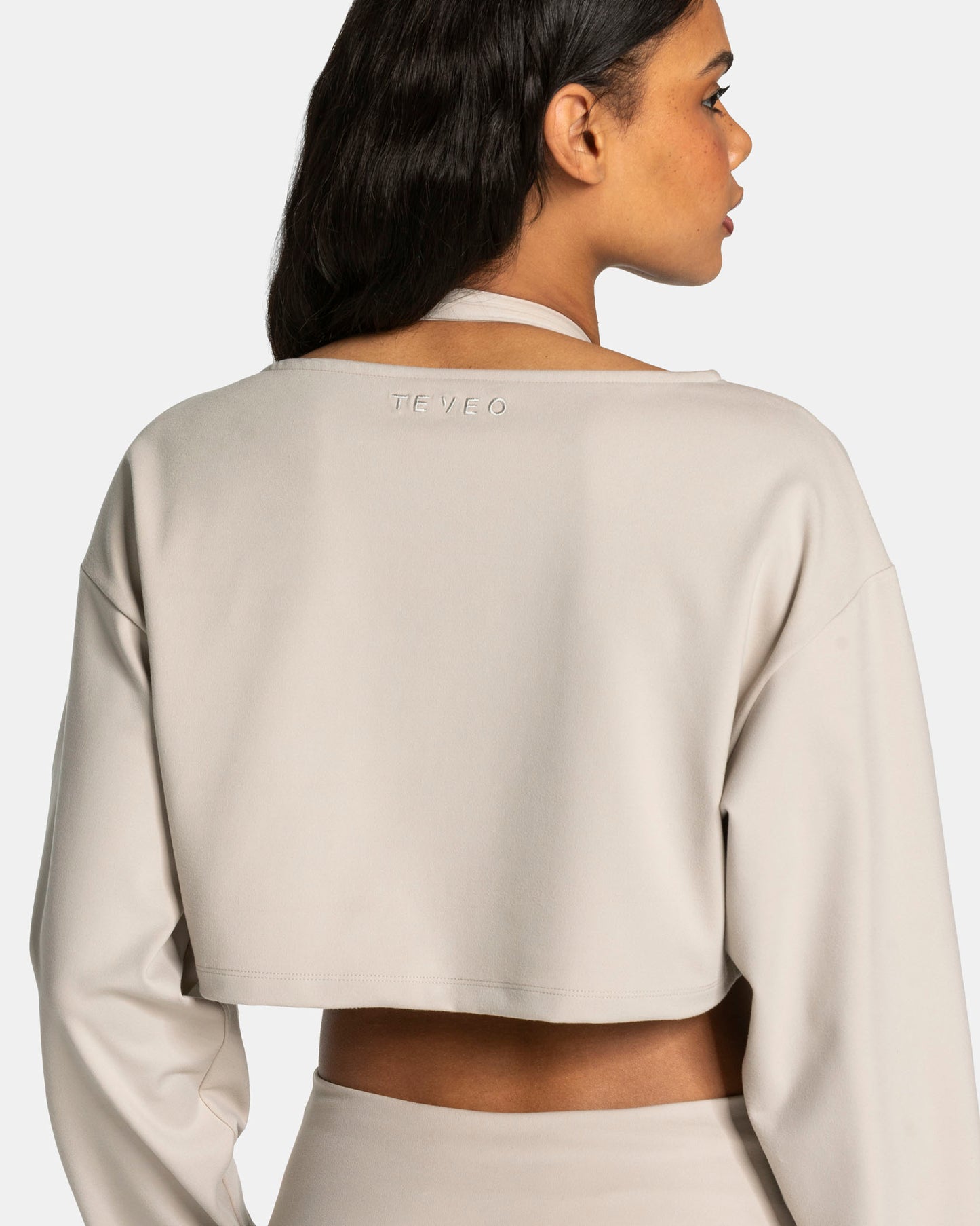 Maglia a manica lunga Mellow Cropped “Cream"
