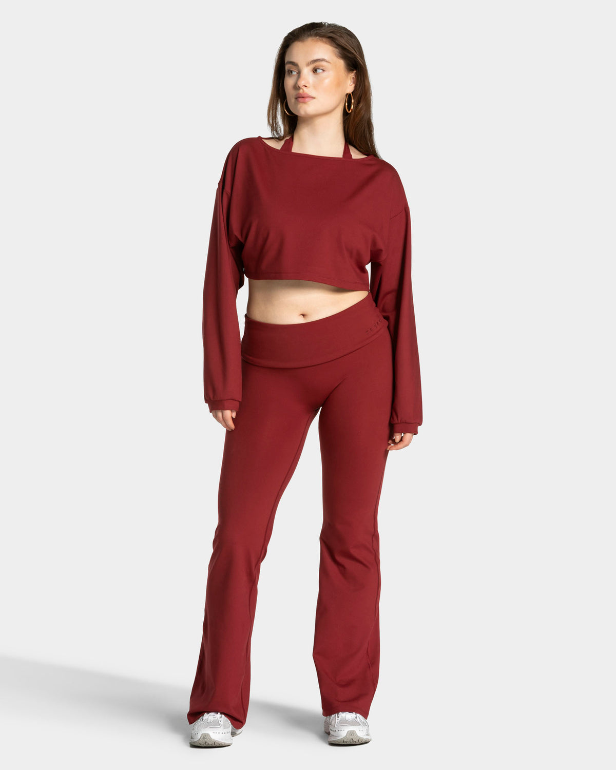 Mellow Cropped Longsleeve ‘Burgundy’