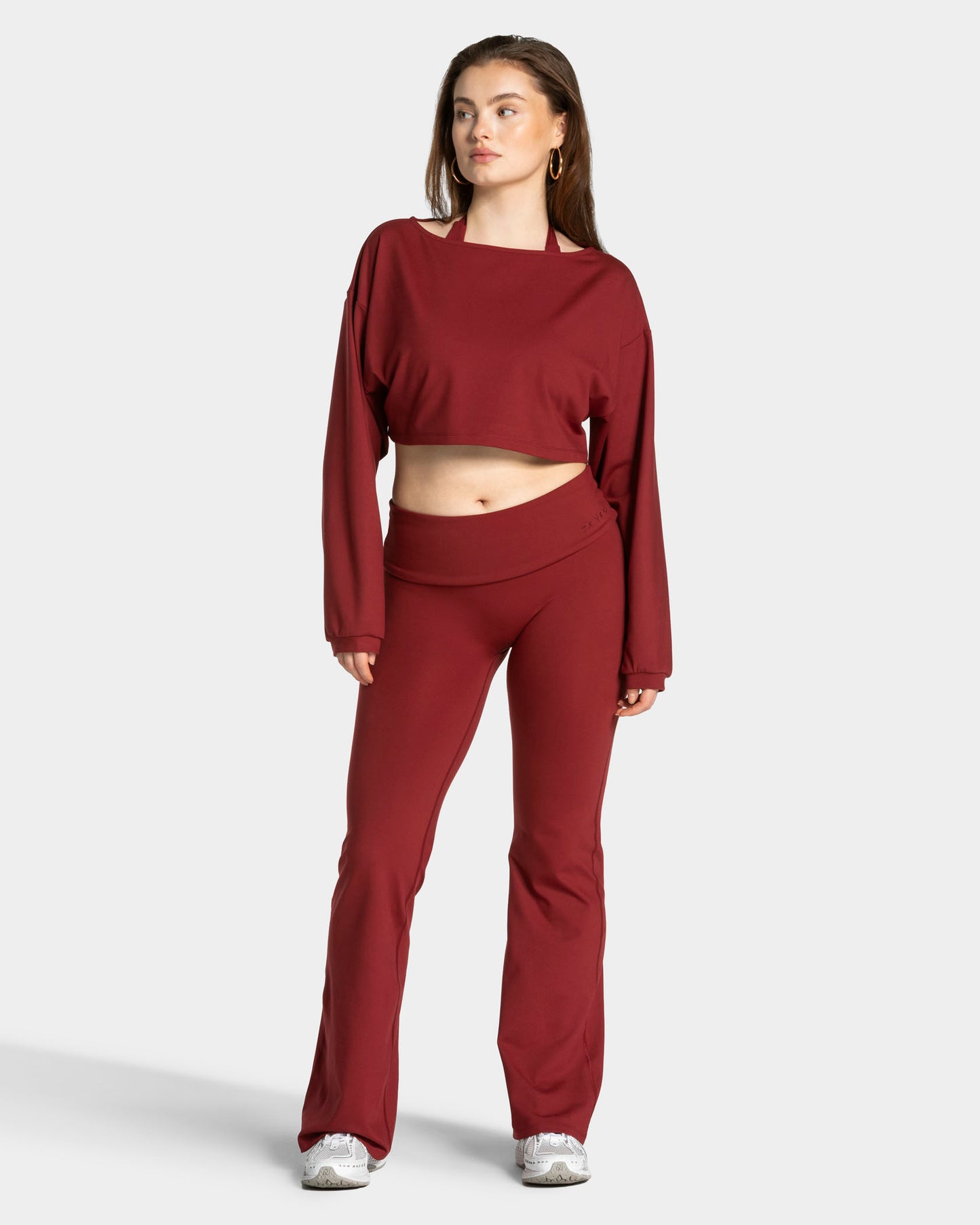 Mellow Cropped Longsleeve ‘Burgundy’