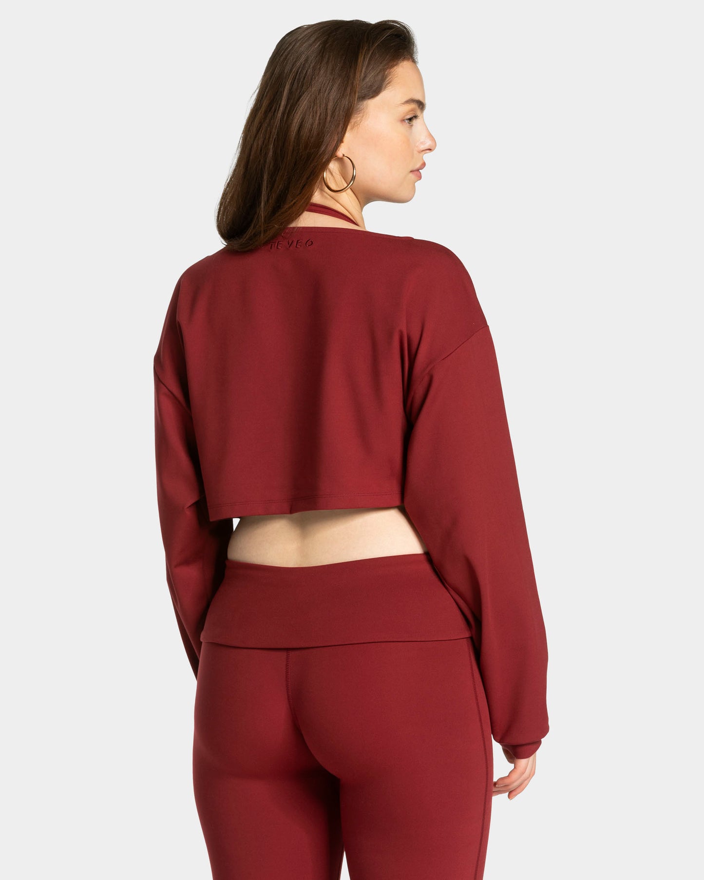 Mellow Cropped Longsleeve ‘Burgundy’