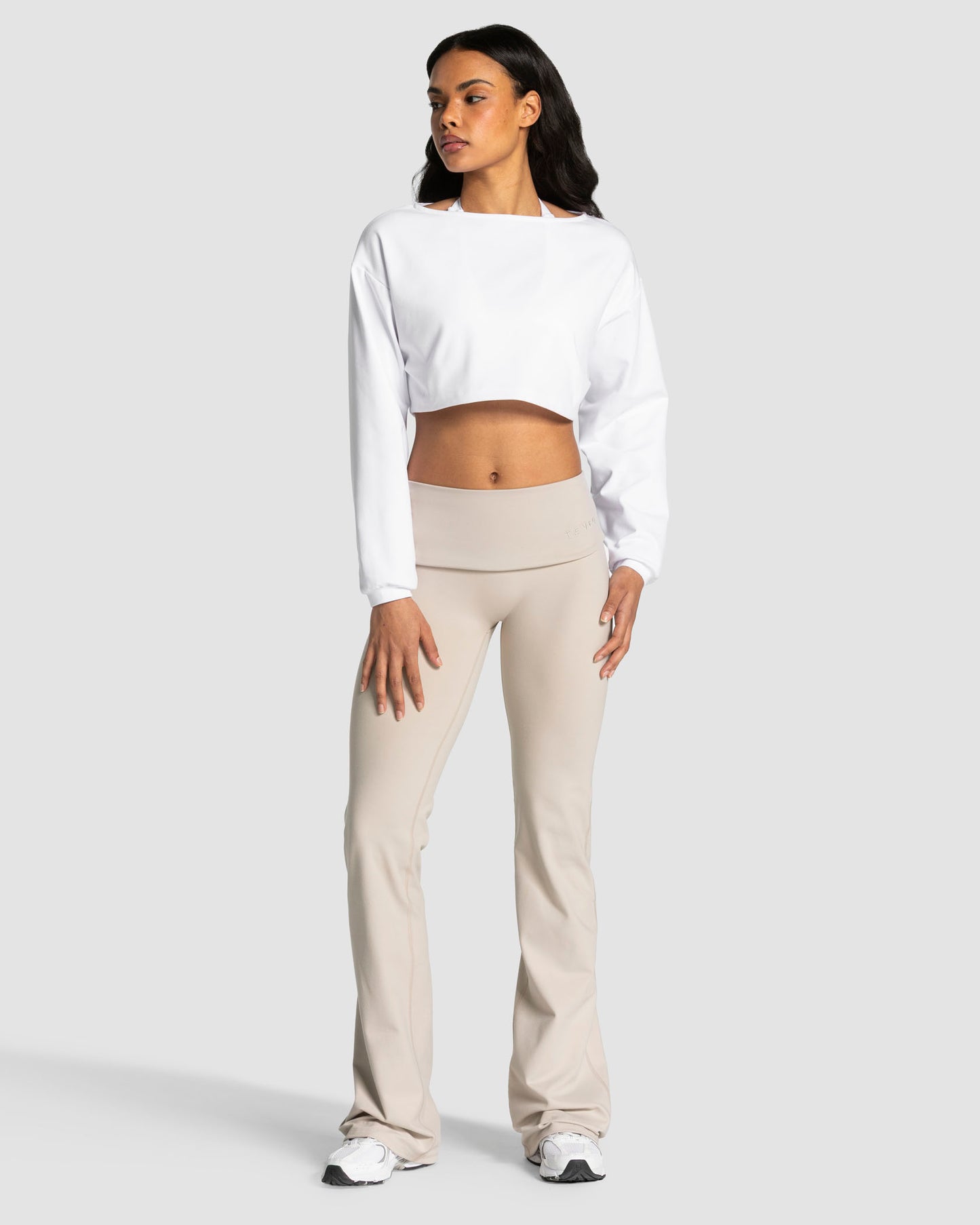 Mellow Cropped Longsleeve ‘White’