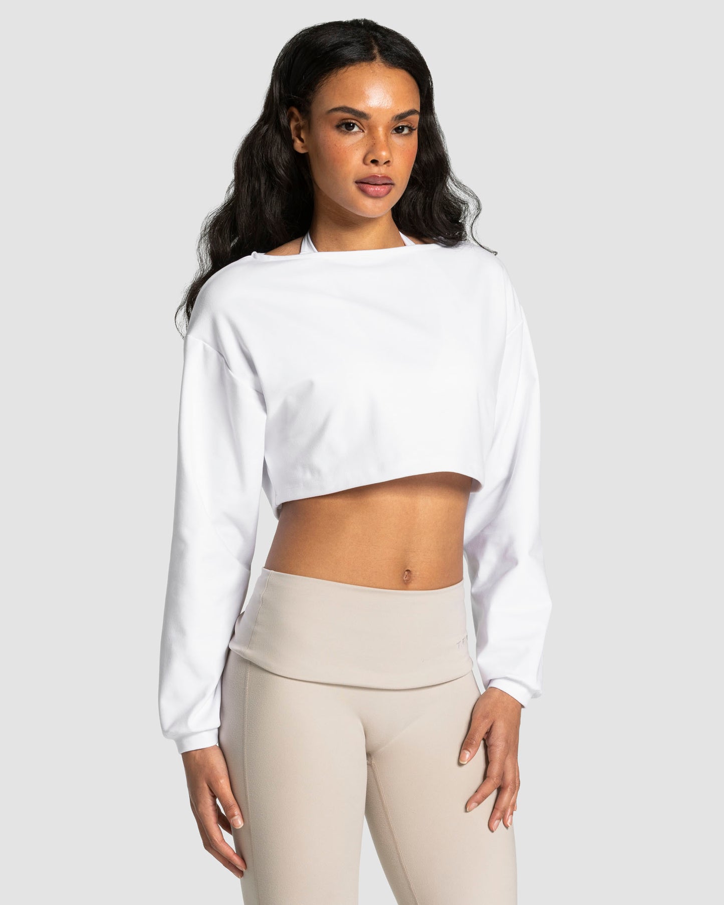 Mellow Cropped Longsleeve ‘White’