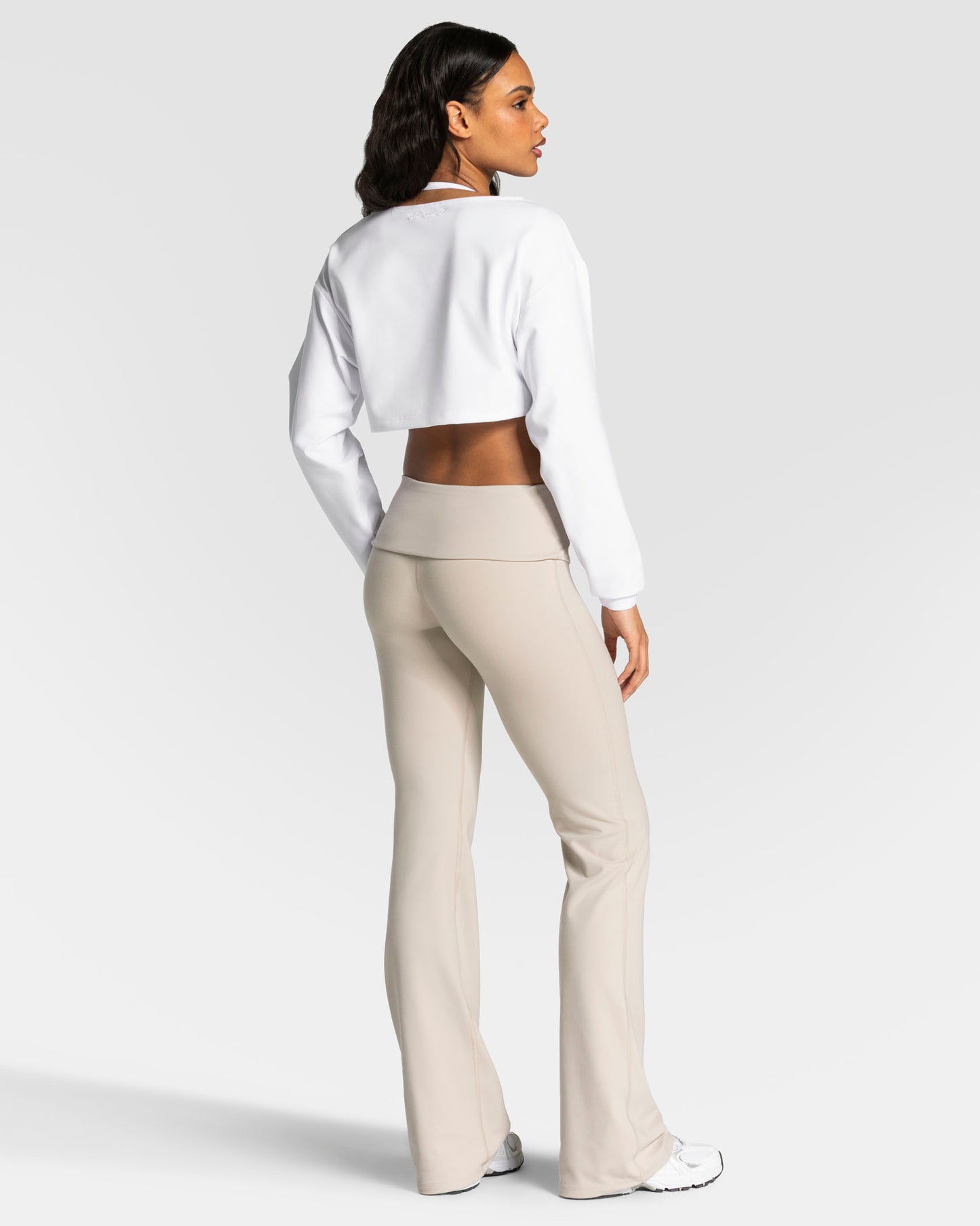 Mellow Cropped Longsleeve "Weiß"