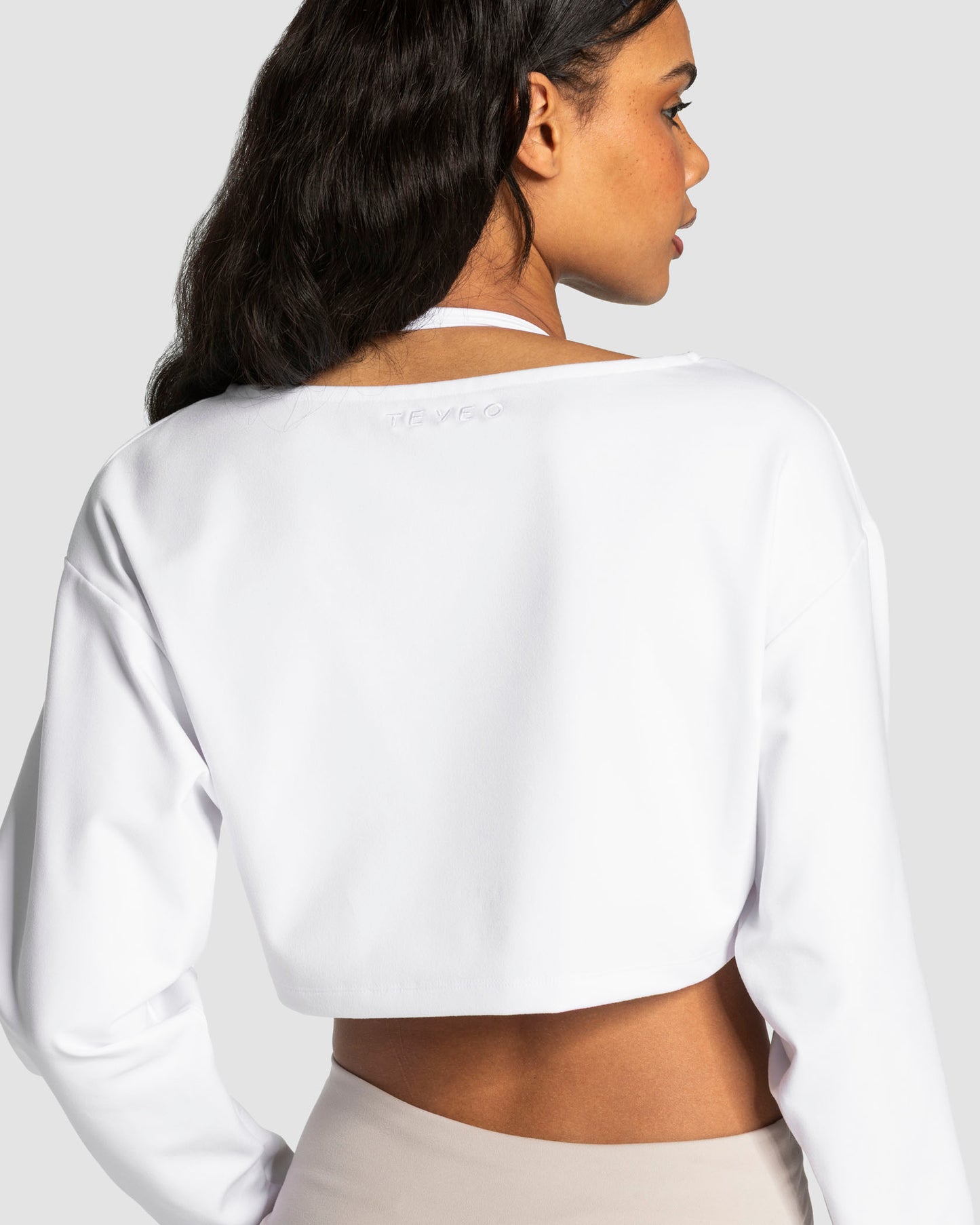 Mellow Cropped Longsleeve ‘White’