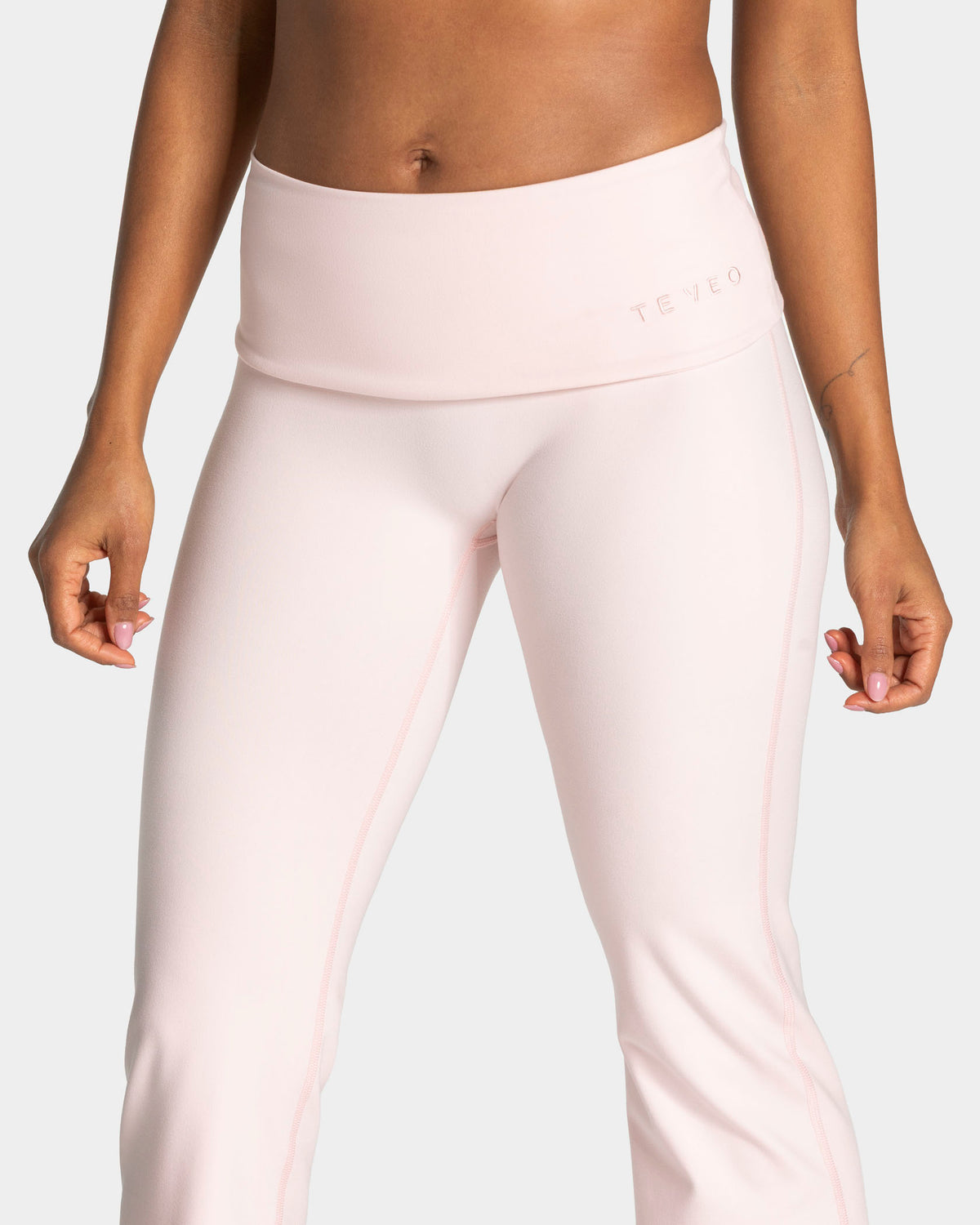 Leggings Mellow Fold Over Flared Regular “Blossom"