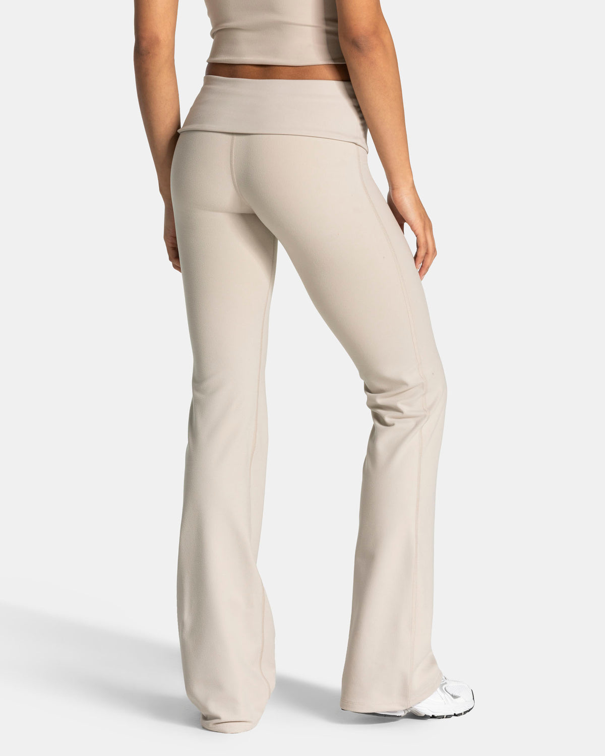 Mellow Fold Over Flared Leggings Regular ‘Cream’