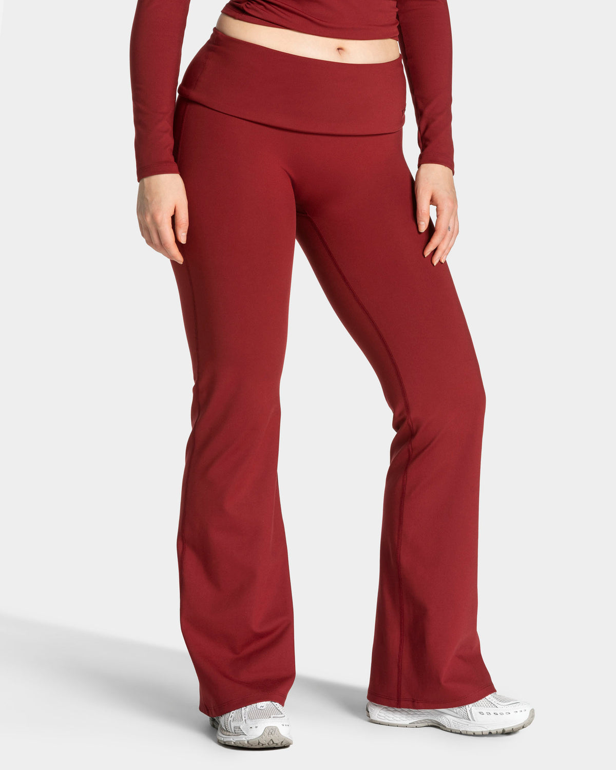 Leggings Mellow Fold Over Flared Tall “Vinaccia"