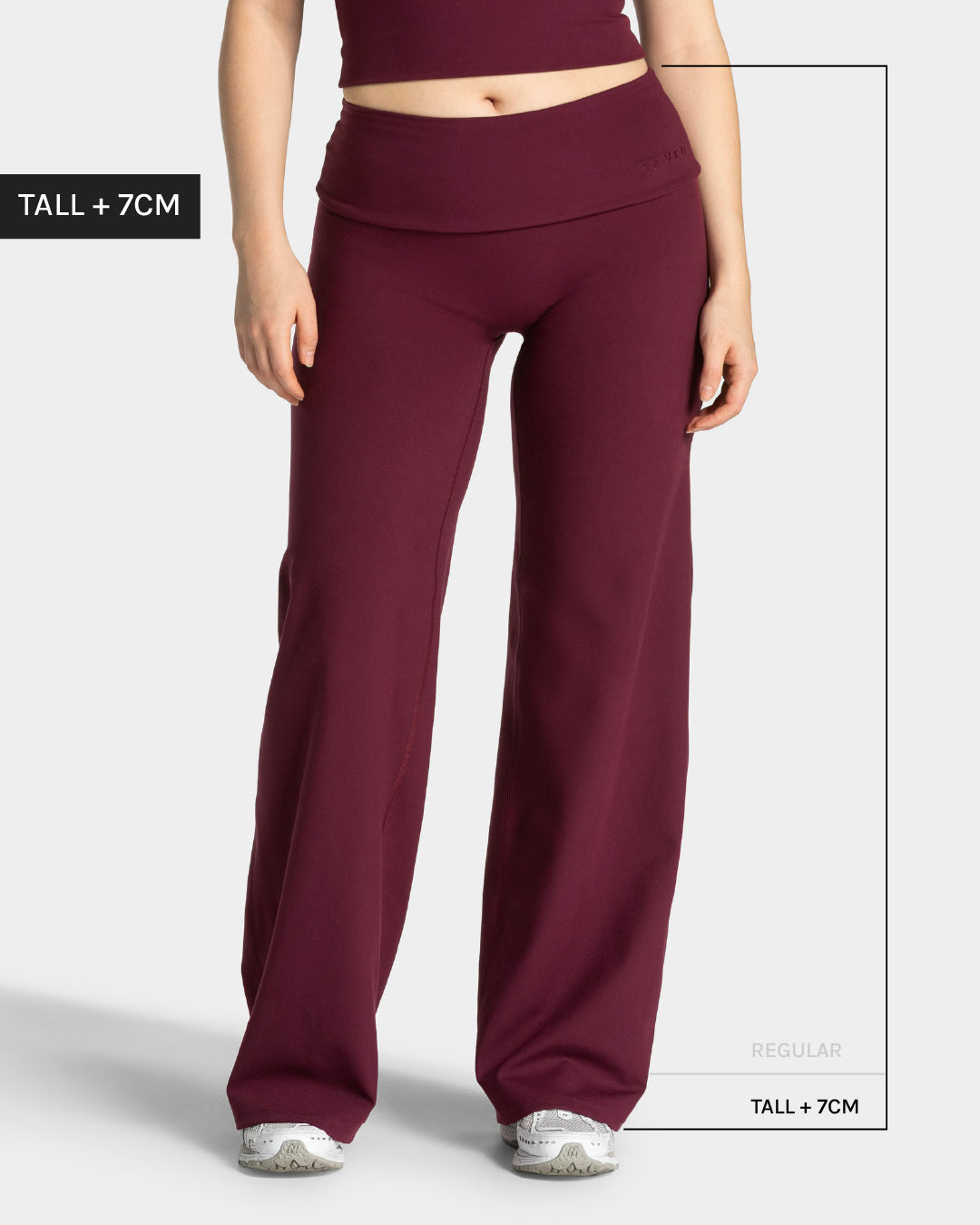 Mellow Fold Over Straight Leg Pants Tall "Pflaume"