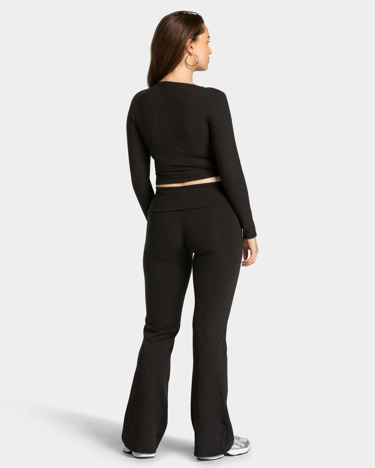Maglia a manica lunga Mellow Gathered “Nero"