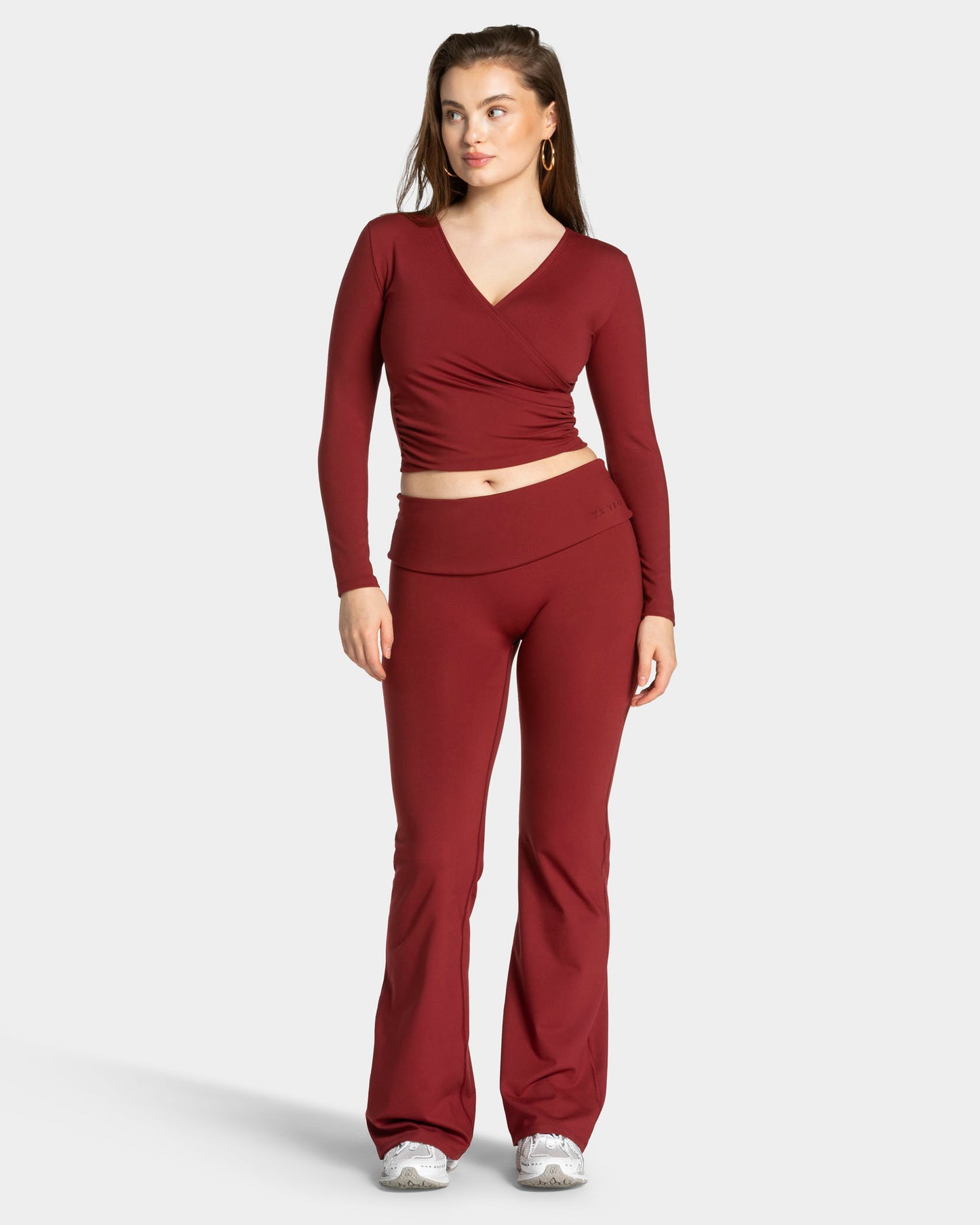 Mellow Gathered Longsleeve ‘Burgundy’