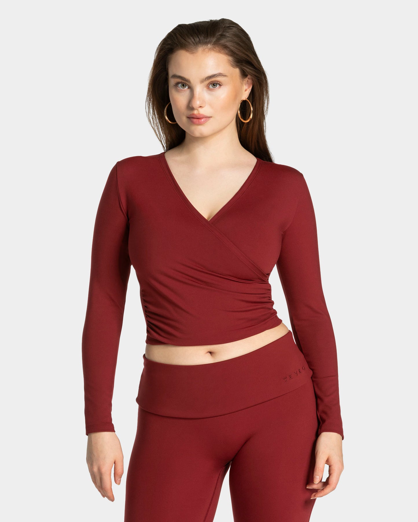 Mellow Gathered Longsleeve ‘Burgundy’