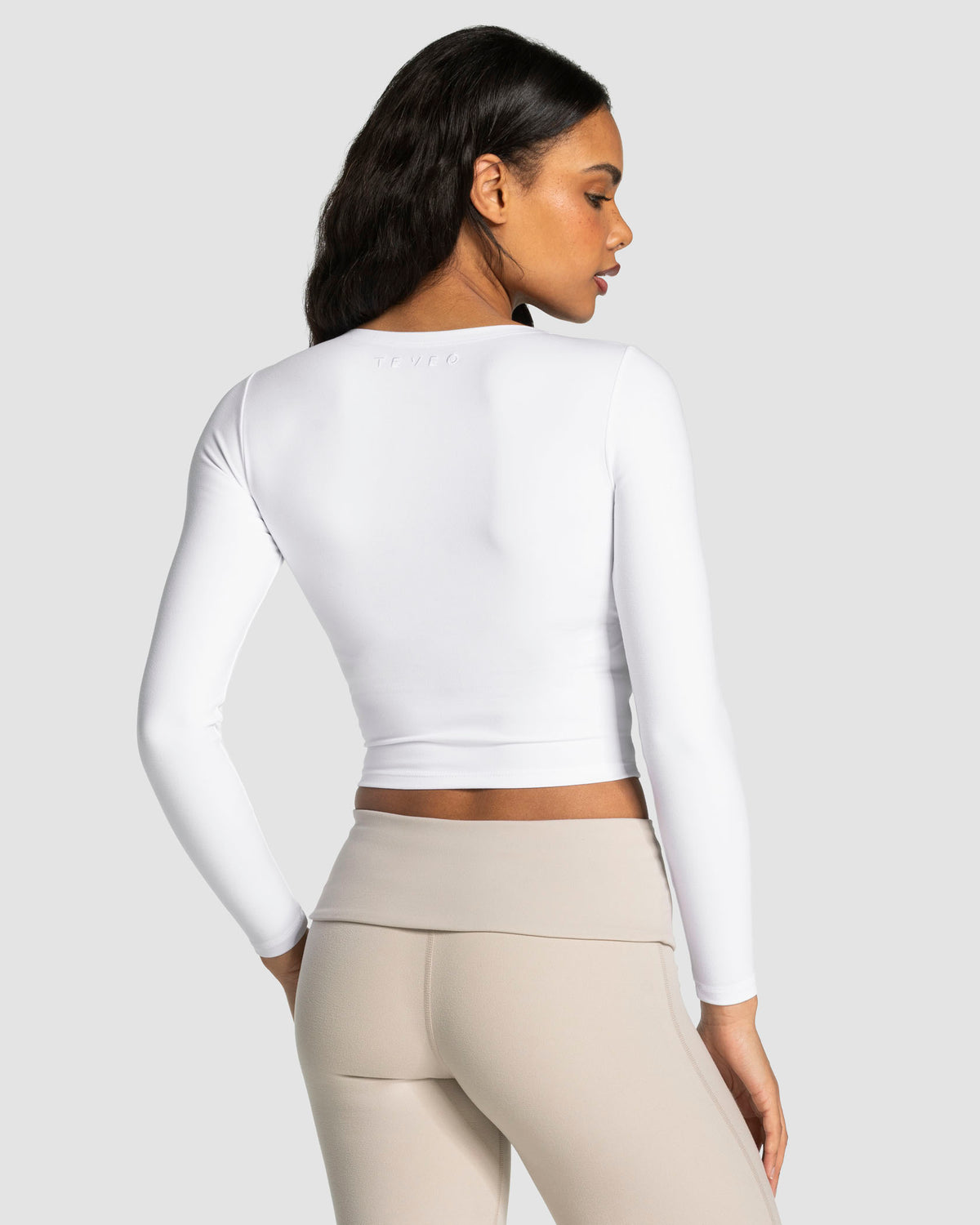 Maglia a manica lunga Mellow Gathered "Bianco"