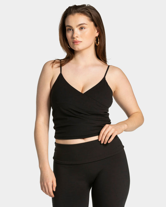 Mellow Gathered Top ‘Black’