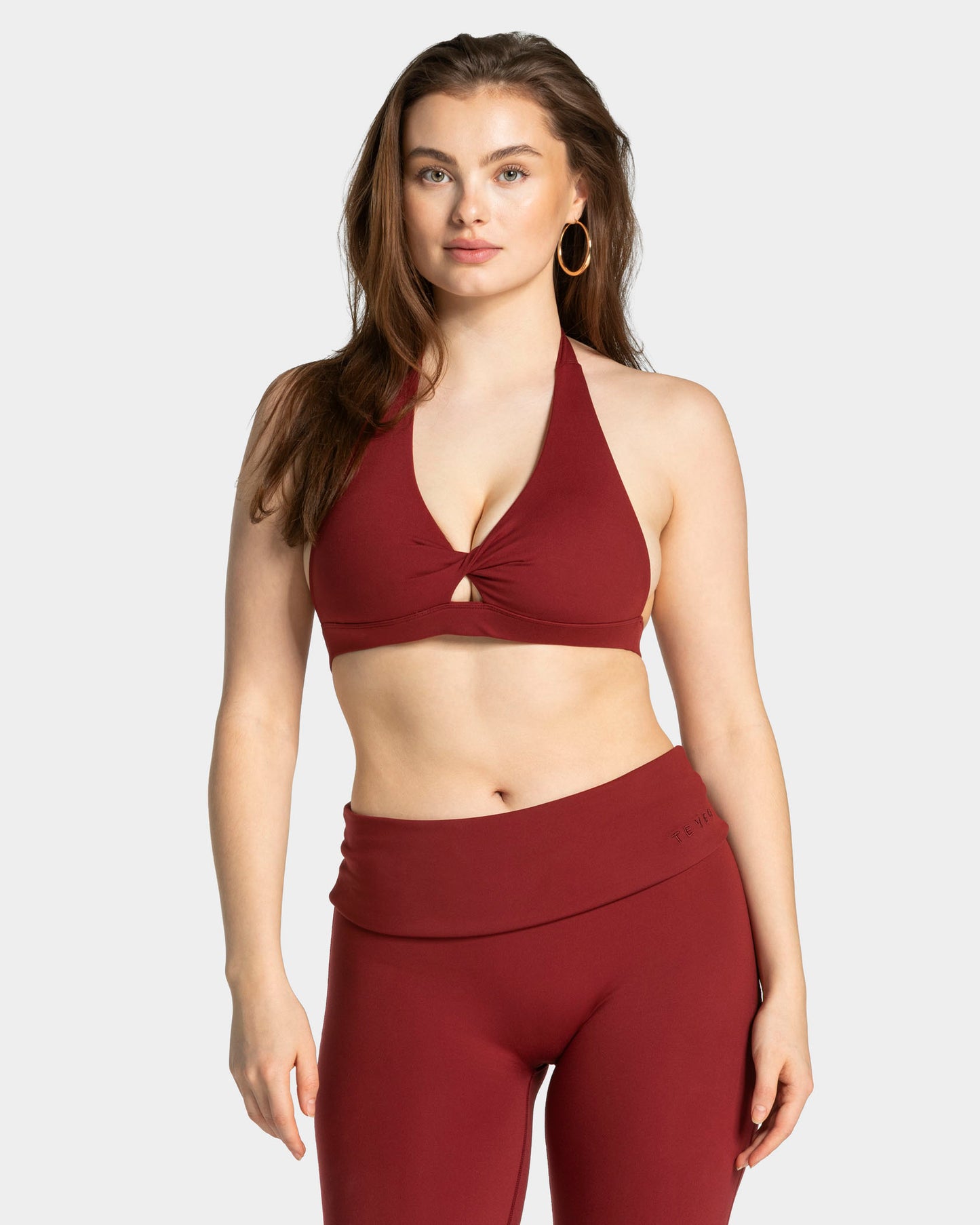 Mellow Twisted Triangle Bra ‘Burgundy’