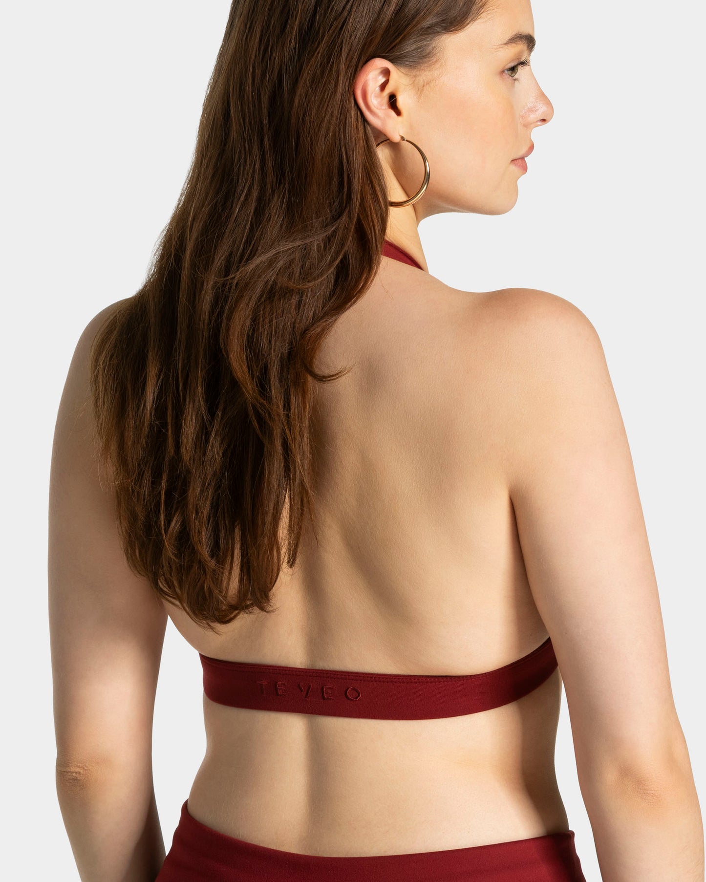 Mellow Twisted Triangle Bra ‘Burgundy’