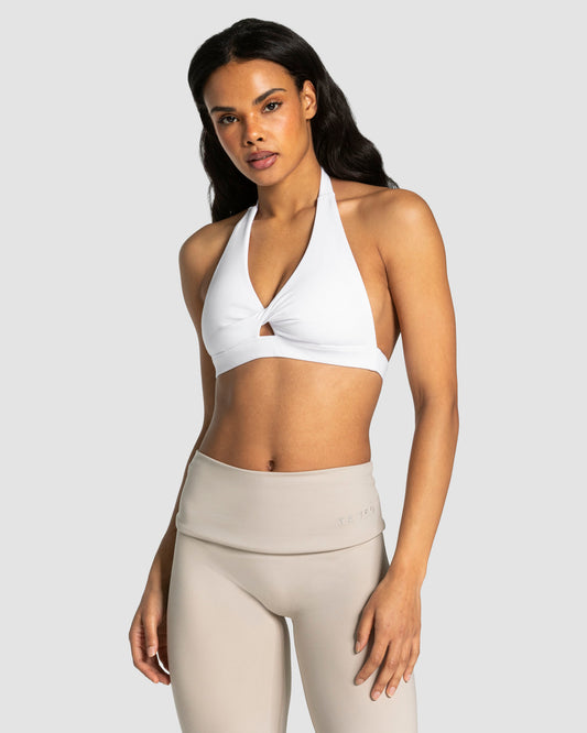 Mellow Twisted Triangle Bra ‘White’