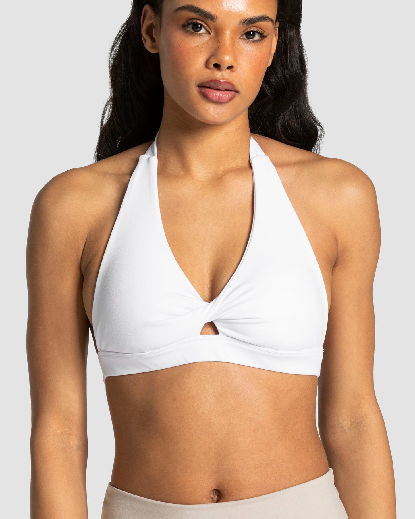Mellow Twisted Triangle Bra ‘White’