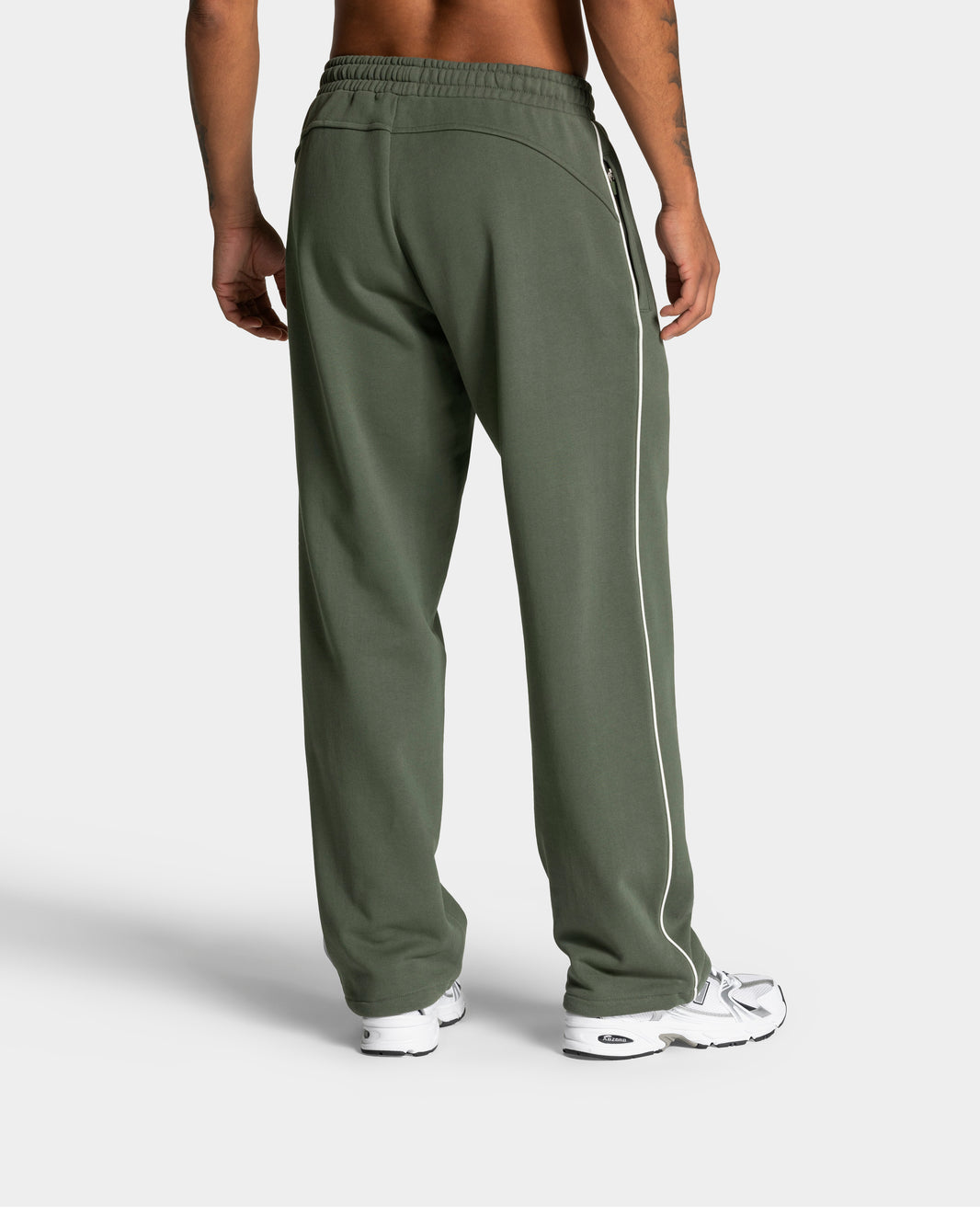 Contrastline Straight Leg Joggers ‘Khaki’