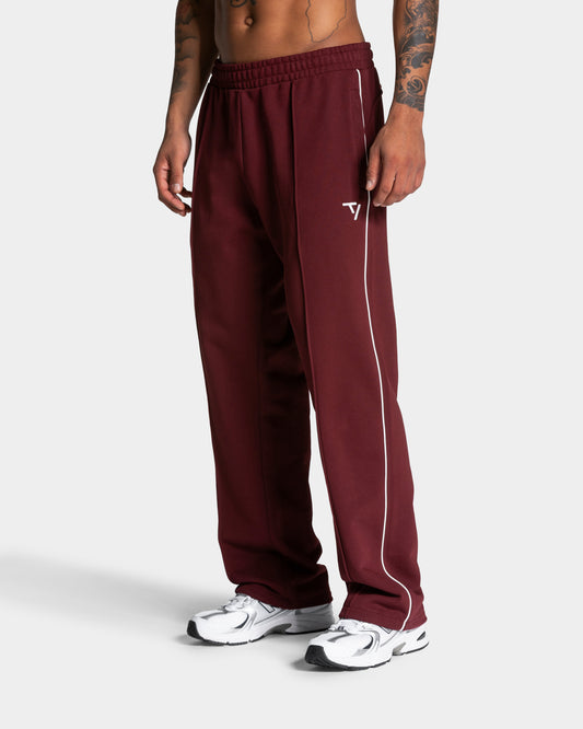 Contrastline Straight Leg Joggers ‘Burgundy’