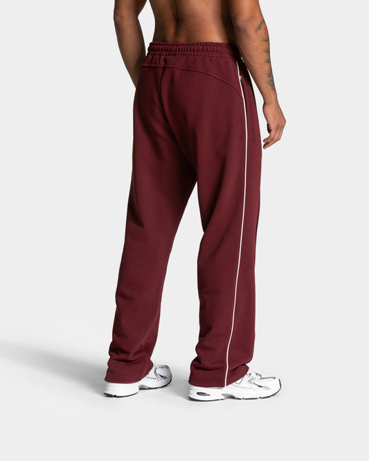 Contrastline Straight Leg Joggers ‘Burgundy’