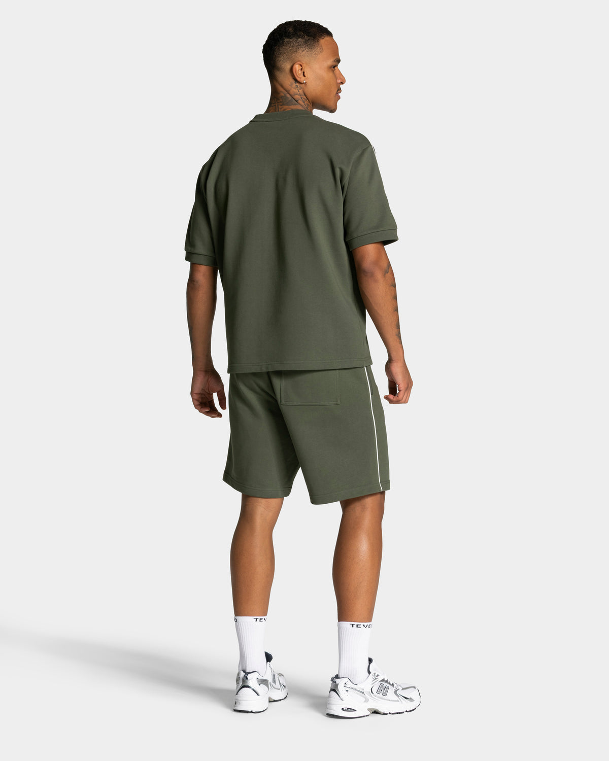 Contrastline Oversized T-Shirt ‘Khaki’