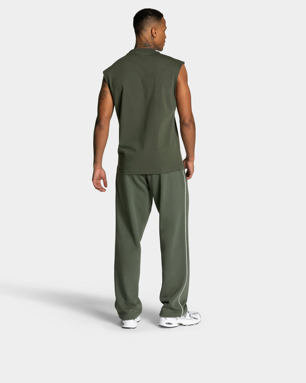 Contrastline Oversized Tank ‘Khaki’